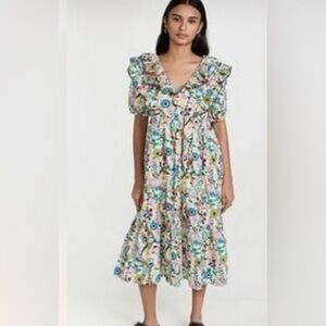 Ro’s Garden Floral Midi Dress